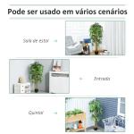 Bambu Artificial 150cm com Vaso Decorativo Planta Sintética Realística Ø18x150 cm Verde