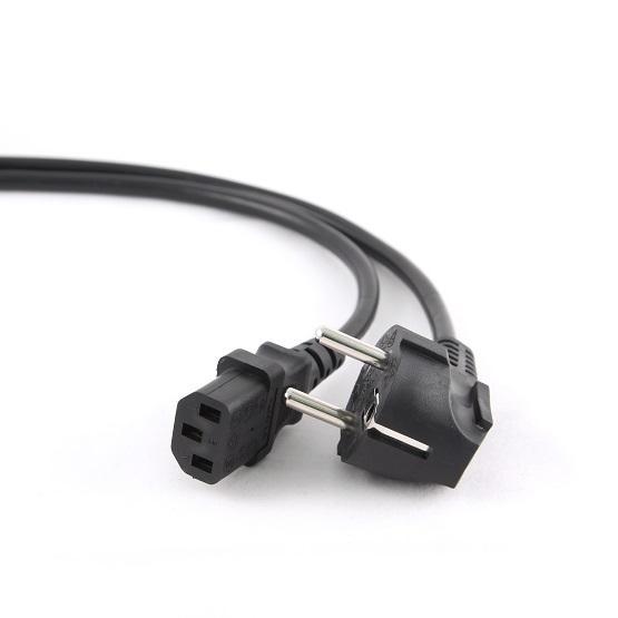 Cabo Alimentação Tripolar - Schuko Macho 90º (IEC - 320 - C13) 5 mts - GEMBIRD