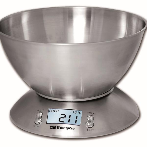 Balança de Cozinha 5Kg (2g) c/ Recepiente - ORBEGOZO