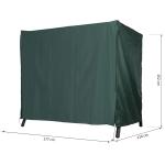 Capa para Móveis de Jardim Capa Protetora para Baloiços de Exterior com Zíper 177x114x152cm Verde