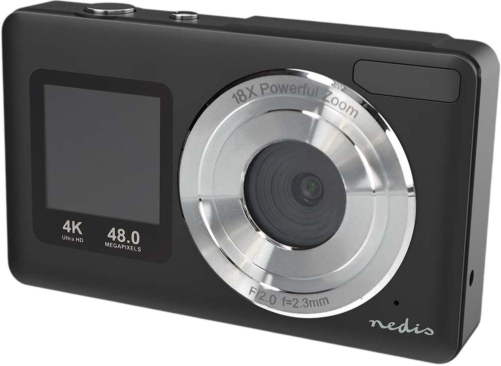 Máquina Fotográfica Digital 4K Ultra HD 48Mp 30fps (Preto) - NEDIS