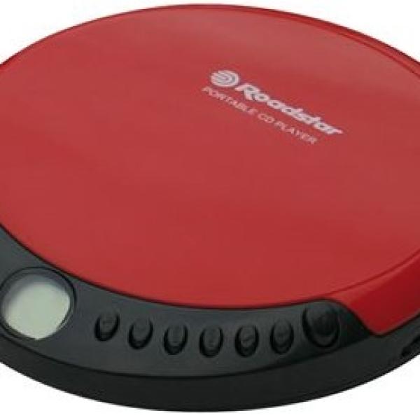 Leitor CD Portátil (Vermelho) - ROADSTAR
