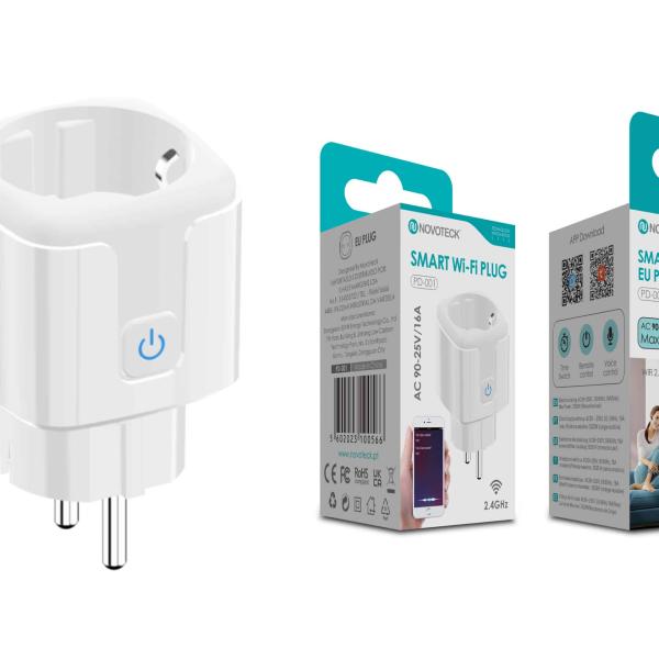 Tomada Inteligente Novoteck Smart Wi - Fi EU Plug PD - 001