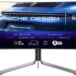 Monitor Curvo QD - OLED 34 Agon Porsche PD34 Wide Quad HD (Preto) - AOC