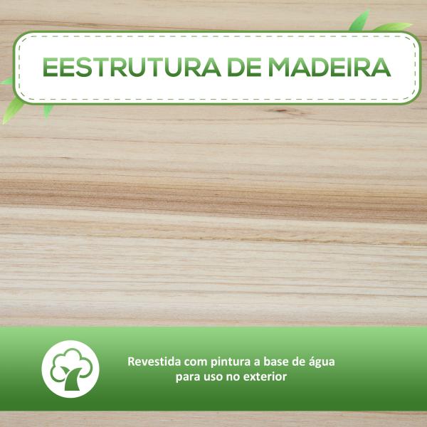 Horta Vertical Elevada com Prateleira Mesa de Cultivo de Madeira com Tecido não Tecido 90x40x81cm Madeira