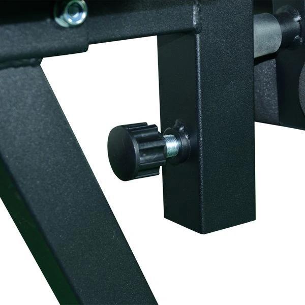 Banco de Musculação Multifuncional com Altura Ajustável de 3 Níveis para Treino de Corpo Inteiro 175x98x130 cm Preto