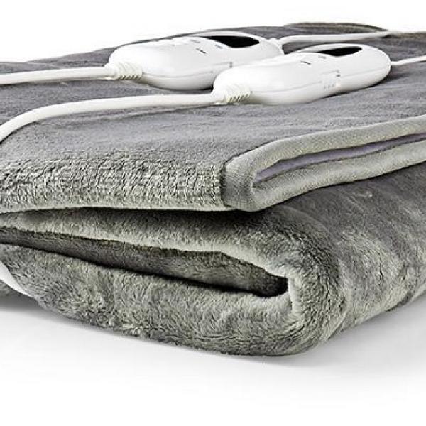 Cobertor Eléctrico Cinza (160 x 140 cm) - NEDIS