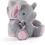 Peluche c/ Manta Elefante Allie 22cm - PERLETTI