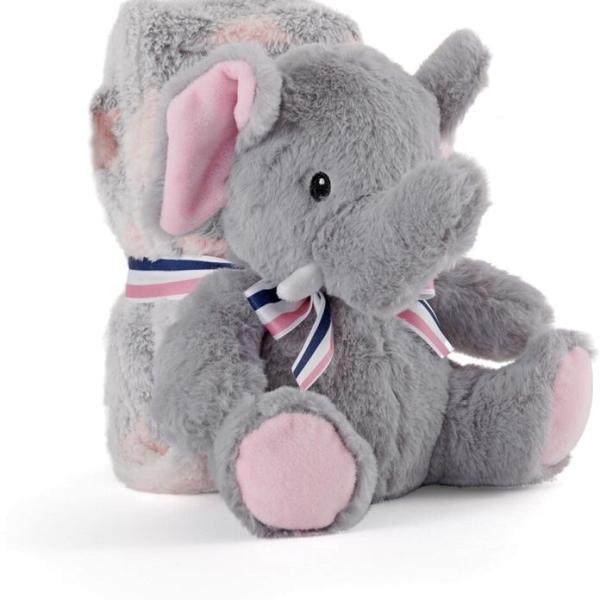 Peluche c/ Manta Elefante Allie 22cm - PERLETTI