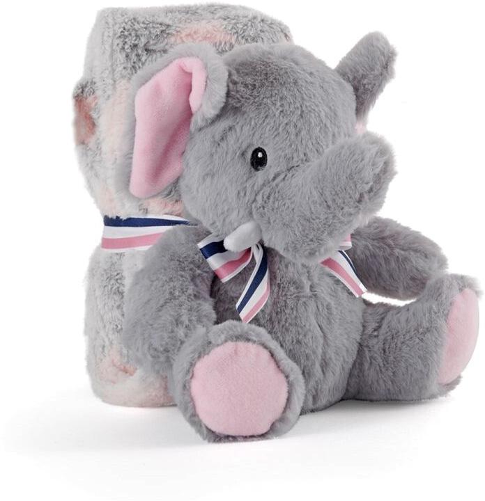 Peluche c/ Manta Elefante Allie 22cm - PERLETTI