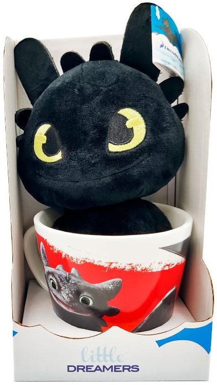 Caneca + Peluche Desdentado Como Treinar o Teu Dragão (18cm) - DREAMWORKS