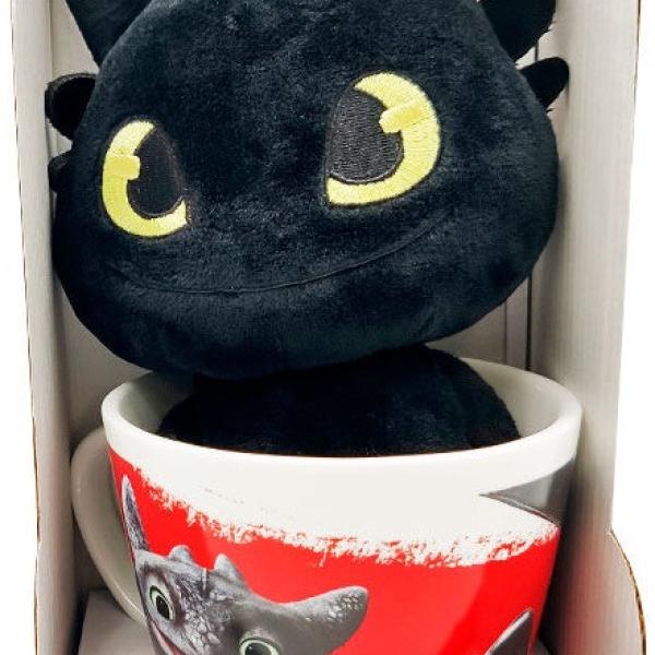 Caneca + Peluche Desdentado Como Treinar o Teu Dragão (18cm) - DREAMWORKS