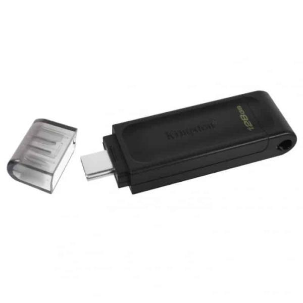 Pen drive Kingston DataTraveler 70 128Gb Type - C Preto