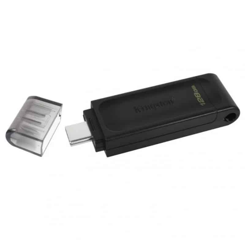 Pen drive Kingston DataTraveler 70 128Gb Type - C Preto