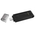 Pen drive Kingston DataTraveler 70 128Gb Type - C Preto