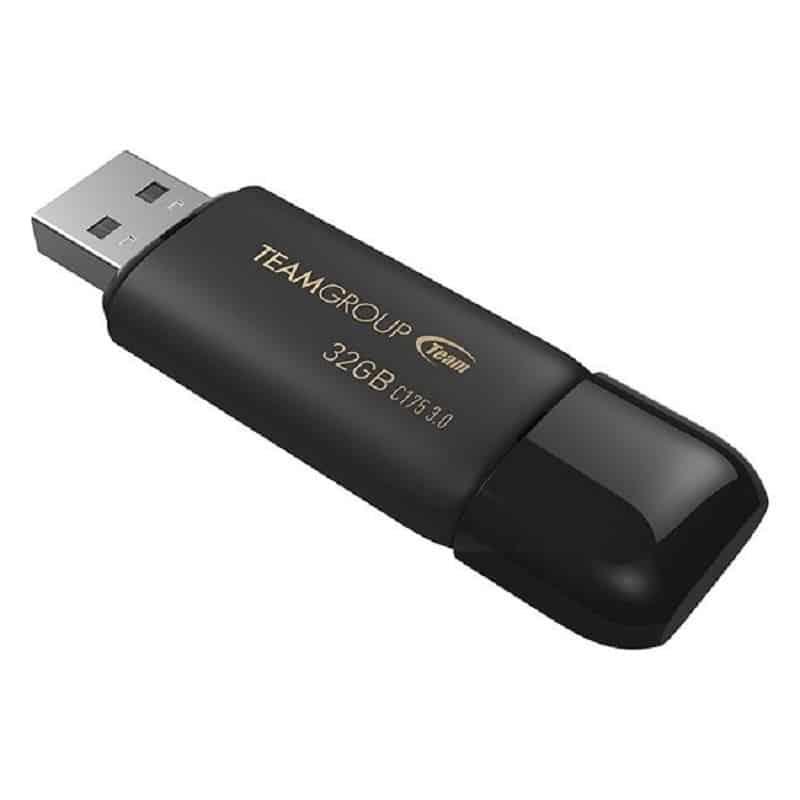Pen Drive Team Group C175 32GB USB 3.0 Black — Recondicionado