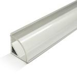 Perfil Alumínio c/ Difusor Transparente p/ Fita de LEDs - 2 mts