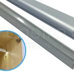 Perfil Aluminio c/ Difusor Opaco p/ Roupeiros,... (2 mts)