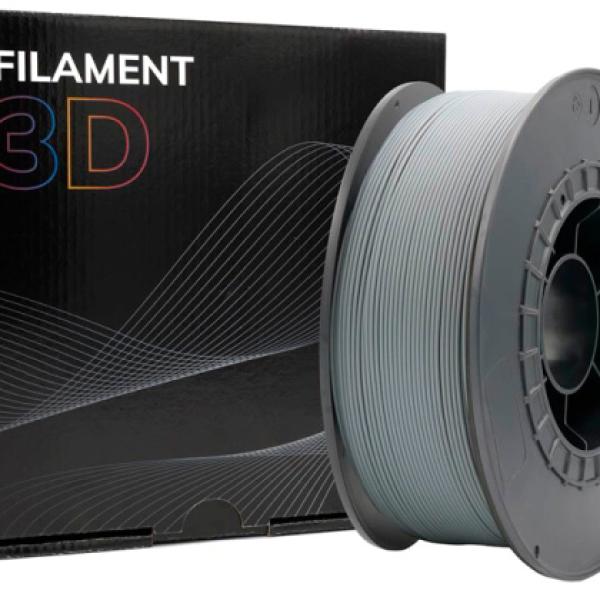 Filamento de Impressão 3D PETG 1,75mm 1Kg (Cinzento) - FILAMENT 3D