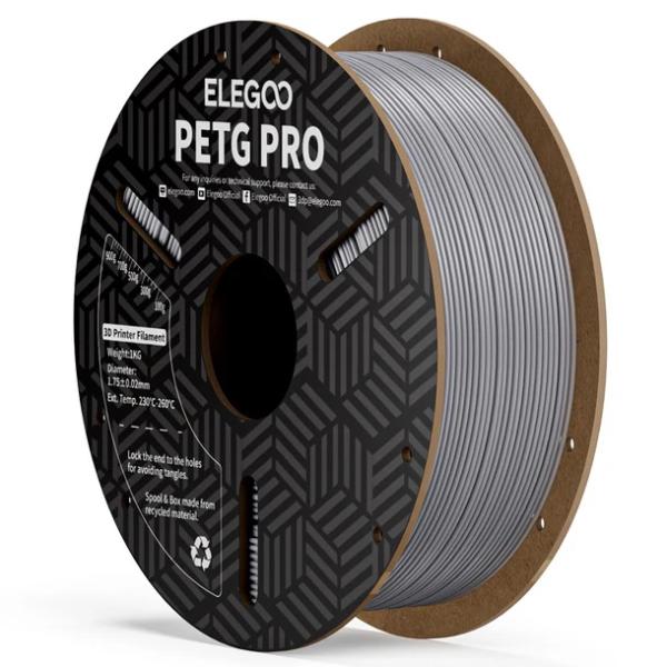 Filamento de Impressão 3D PETG Pro 1,75mm 1Kg (Cinzento) - ELEGOO