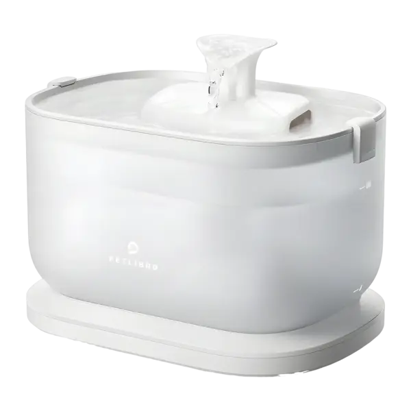 Fonte de Água Dockstream 2.5L c/ Bomba s/ Fios (Branco) - PETLIBRO