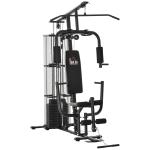 Máquina Multi Estação de Musculação com Placas de Peso de 45kg Carga Máxima 120kg para Treinamento Fitness 150x110x210cm Preto