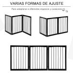 Barreira de Segurança Dobrável de 3 Painéis Portátil para Animais de Estimação 160x76 cm para Portas Escadas Corredores Marrom escuro