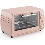 Forno Elétrico de Bancada 10 L 750 W com Temperatura até 230 °C e Temporizador 36,5x26x22 cm Rosa