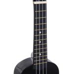 Ukelele de 21 Polegada para Iniciantes com Cordas de Nylon 53X17,5X6,2 cm Preto