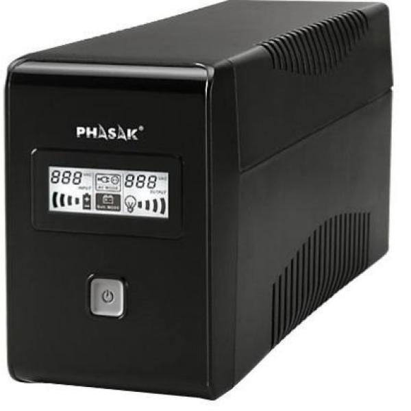 UPS 650VA Interactiva 2x Schuko - PHASAK