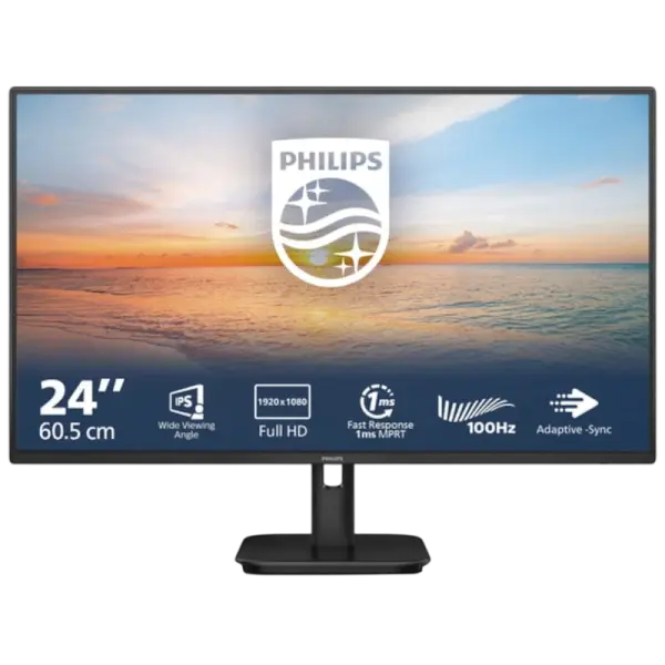 Monitor 23.8 1000 series 24E1N1100A/00 Full HD LCD (Preto) - PHILIPS