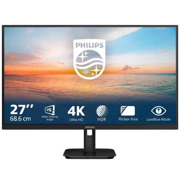 Monitor 27 27E1N1800A/00 4K Ultra HD LED (Preto) - PHILIPS