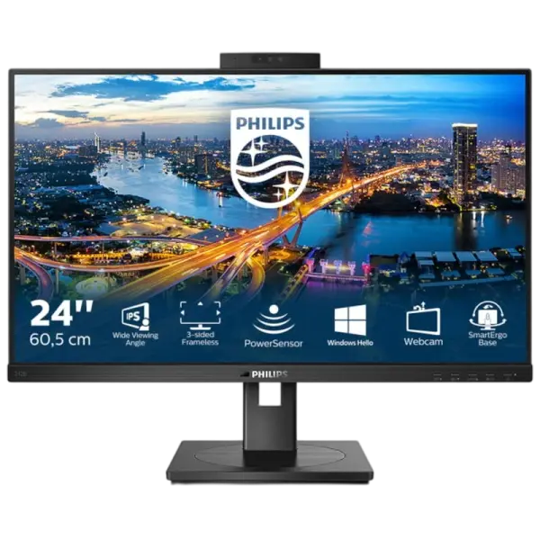 Monitor 23,8 242B1H/00 FullHD 75Hz (Preto) - PHILIPS