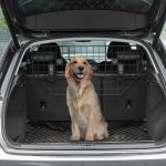 Grade de Segurança de Carro para Cães Universal Grade de Segurança para Cães com Largura Ajustável 90 - 120x40,5cm Preto