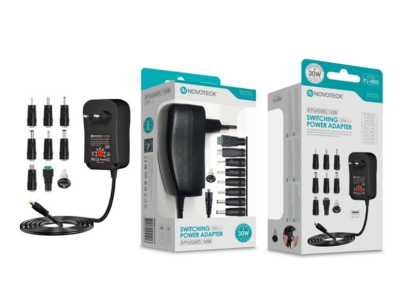 Transformador 30W 8in1 Ajustável 3v - 12v PJ - 005