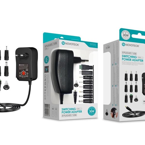 Transformador 30W 8in1 Ajustável 3v - 12v PJ - 005