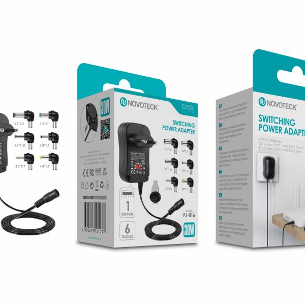 Transformador 30W com 6 Plugues Intercambiáveis - Universal e Confiável PJ - 016
