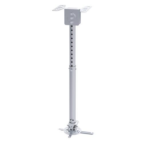 Suporte de Tecto Inclinável e Extensivel p/ Video Projector (Prateado) - TooQ