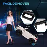 Carro Elétrico SUV Infantil 12V com 2 Motores Controlo Remoto Faróis Buzina Bluetooth Música USB e Abertura de Porta 3 - 5km/h 110x68x52cm Branco