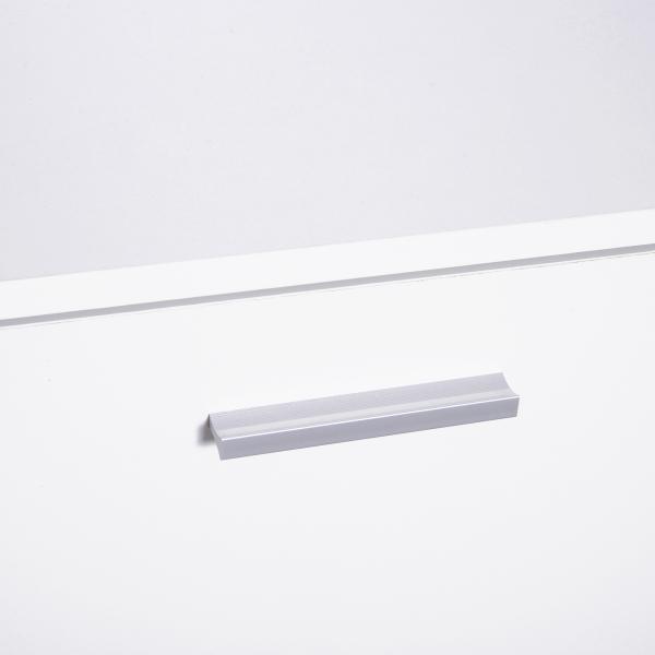 Móvel Cabide de Entrada de 3 Peças Armário de Entrada com Cabide Espelho e Sapateira 80x27x46,5cm Branco