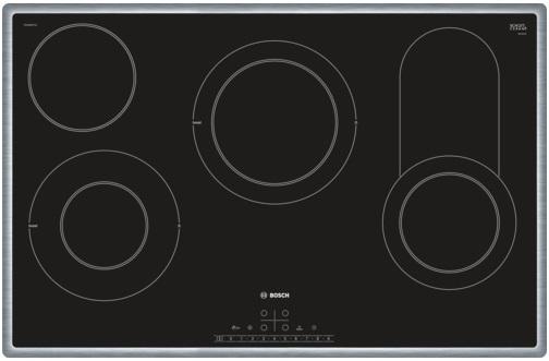 Placa Vitrocerâmica Serie 6 PKC845FP1D 4 Zonas (Preto) - BOSCH