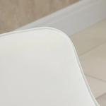 Poltrona de Sala de Estar Estofada em Veludo Poltrona Relax Moderna com Apoio para os Braços Acolchoados Pés de Madeira e Base Cruzada para Dormitório 67x65x74cm Branco Creme