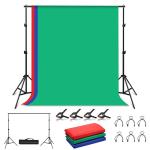 Stand p/ Estúdio Fotográfico (2 x 2 mts) + 3 Telas - PULUZ