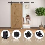 Kit de acessórios para porta de correr deslizante Conjunto de peças de metal Trilhos de rolo de aço carbono