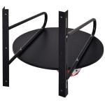 Pera de Boxe com Suporte de Parede com Plataforma Ajustável em Altura Suporte Giratório e Insuflador 60x73x80 cm Vermelho e Preto