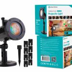 Projetor de Luz Externo Novoteck PL-007 com 8 Cartões de Projeção Festivos