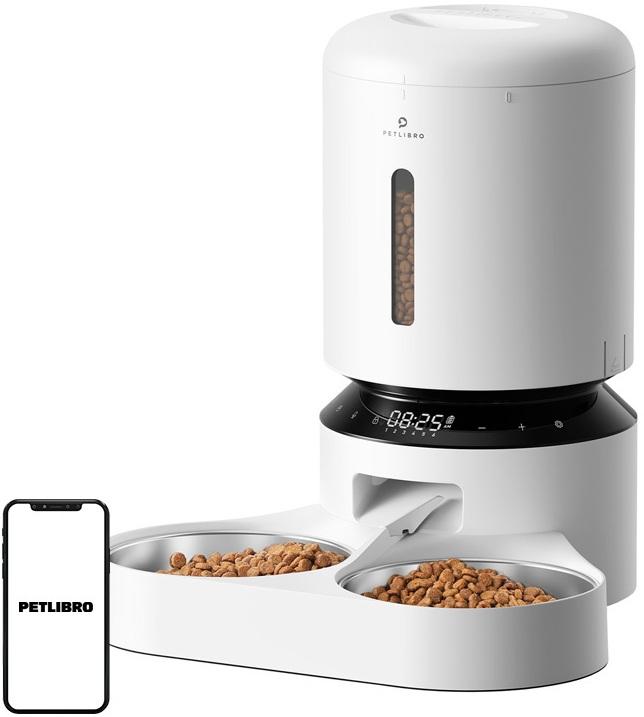 Dispensador de Comida Granary 5L c/ 2 Taças (Branco) - PETLIBRO