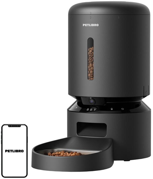 Dispensador de Comida Inteligente Granary 5L c/ Câmara (Preto) - PETLIBRO
