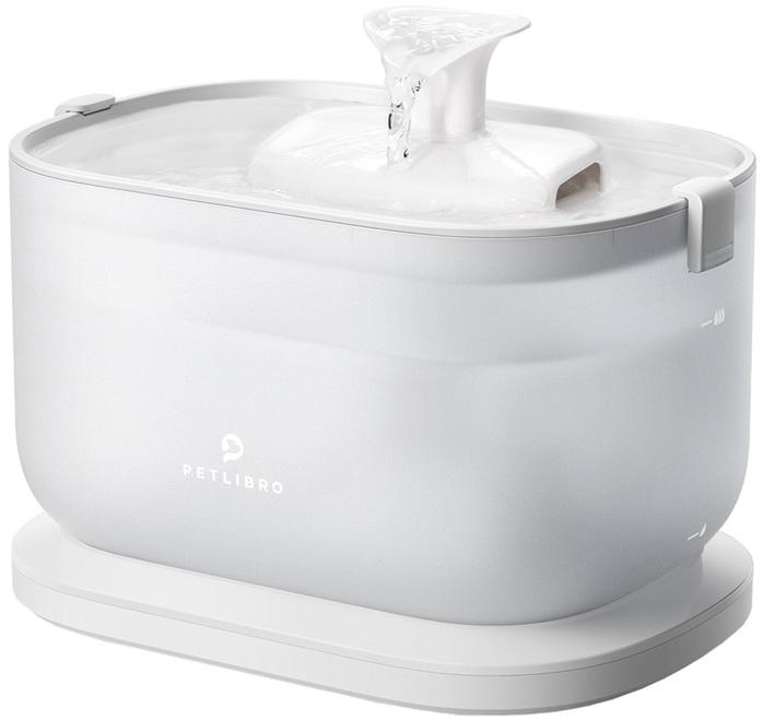 Fonte de Água Dockstream 2.5L c/ Bomba s/ Fios (Branco) - PETLIBRO