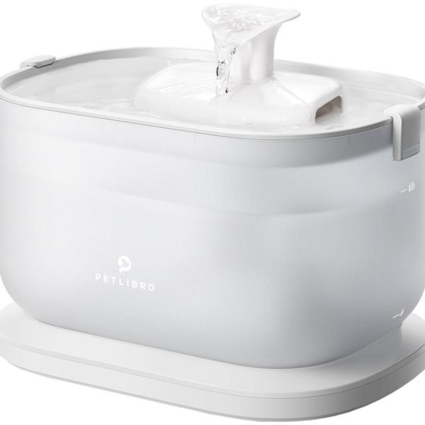 Fonte de Água Dockstream 2.5L c/ Bomba s/ Fios (Branco) - PETLIBRO